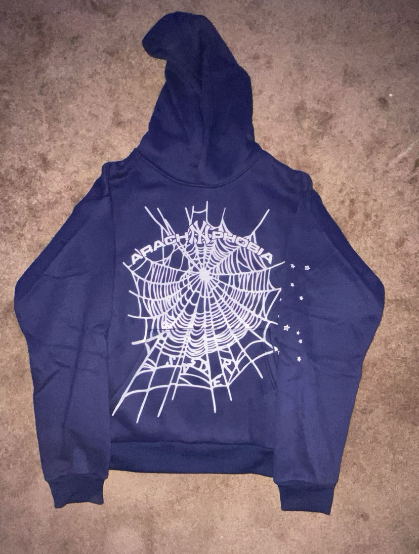 NY Navy Blue Sp5der Hoodie